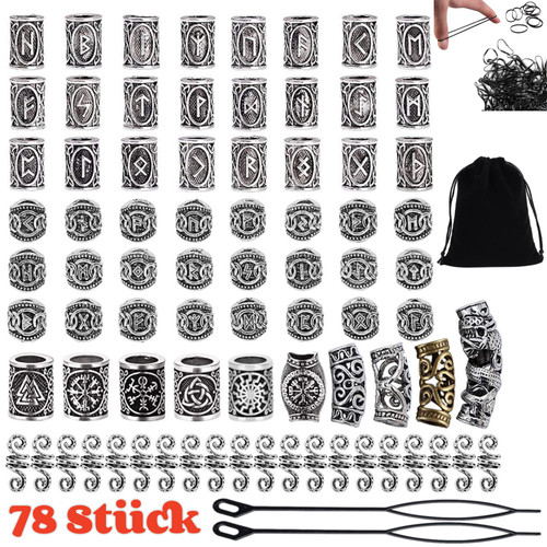 78stk wikinger bartschmuck - 78stk,