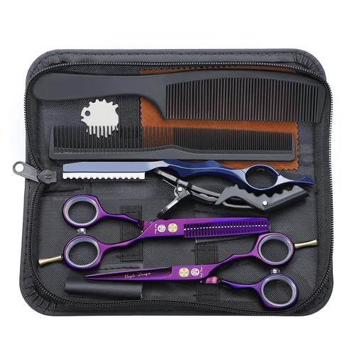 Lila haarschere set - haarschere,