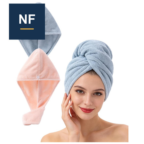 Haarturban mikrofaser 2er - haarturban, 2er-set