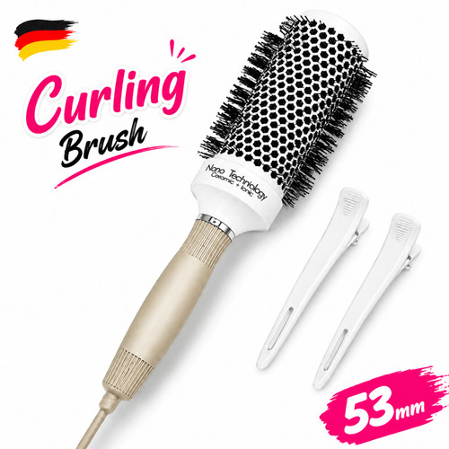 Haarbürste 53mm rundzylinder - 53mm,