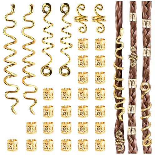 Haarschmuck set gold - set, stück