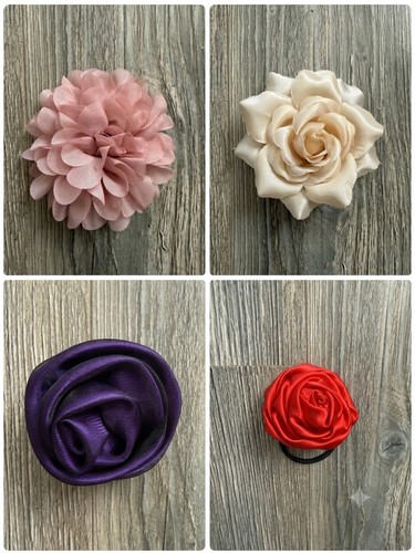 Blumen haargummi set mit - blumen,