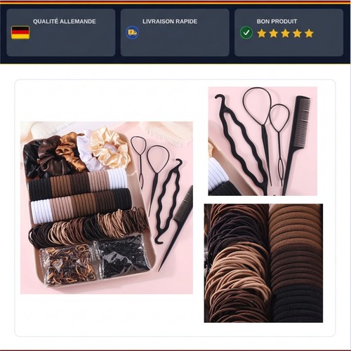 Haaraccessoires set 1109 teile - haaraccessoires,