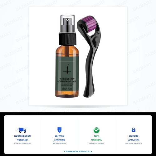 Bartwuchs set für männer mit - set,