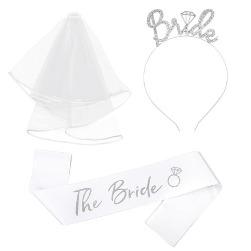 Braut haarreif set metall - set,